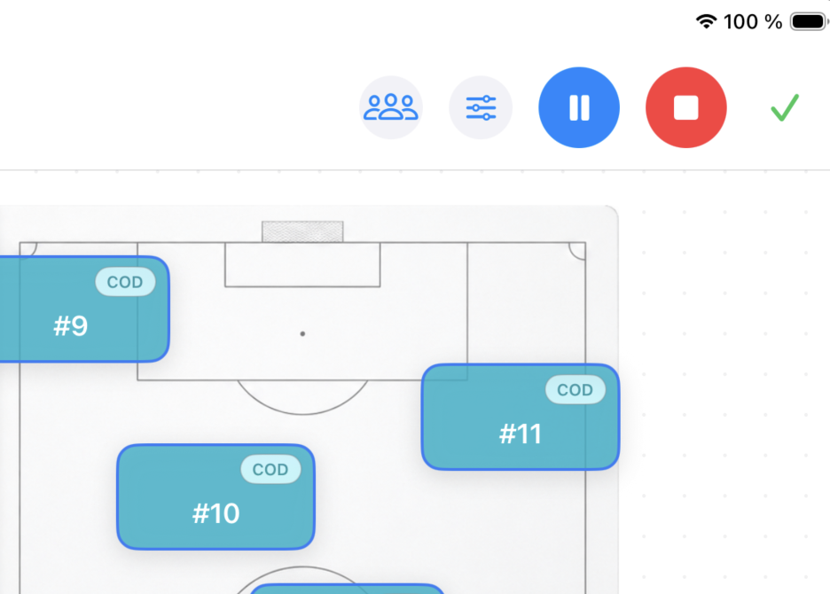 Live Tagging Ansicht in Coder Mobile