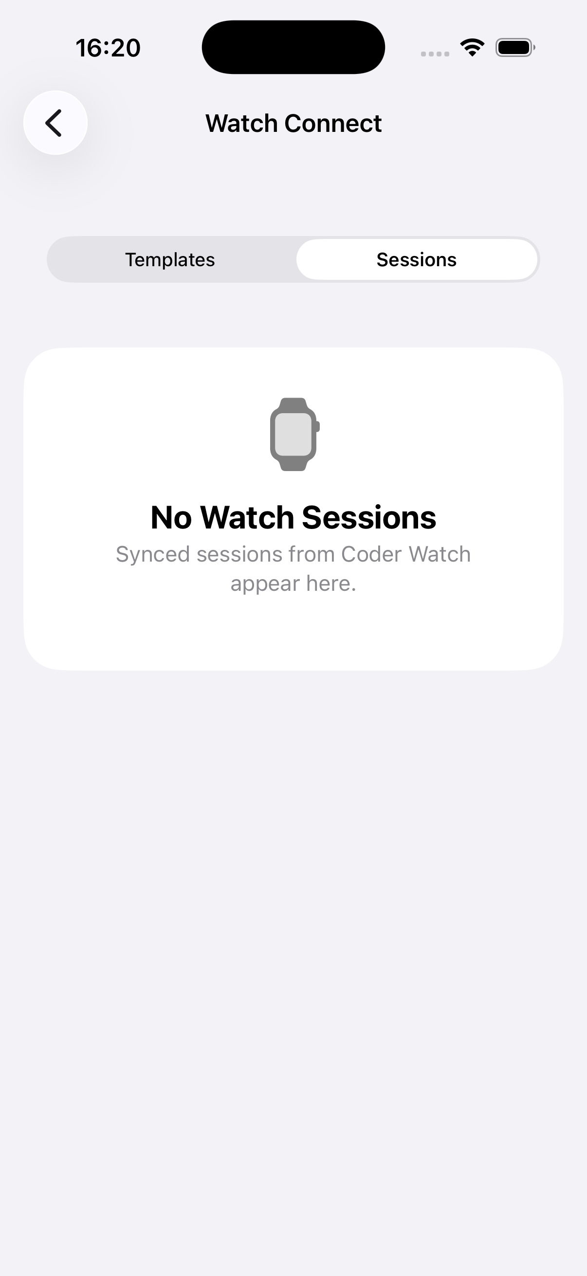 Watch Sessions in Coder Phone